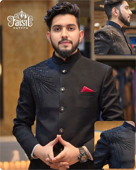 Wedding Special Latest And Most Trending Designer Luxury Hand Work Bandhgala Jodhpuri Suit 💥🖤 👉 MAKE TO ORDER AVAILABLE 🔥 🌟 TAKE A SCREENSHOT AND SEND ME ON WHATSAPP FOR ORDER 👇👇👇 🌟 BOOK YOUR ORDER ON WHATSAPP 👉+91 9027731632 🌟 ALSO DM US TO ORDER ⬇️ 👉 @faisal_kurta_design44 ___________________________________________________ 🌟 GET YOUR DREAM STYLISH OUTFIT HERE 🔥 🌟 FOLLOW ME FOR MORE TRENDING AND LATEST DESIGN OUTFITS 🔥 🌟 LOOK YOUR BEST IN OUR DESIGNER WEAR ⛔ STOP OVERPAYING FOR DE... Jodhpuri Design For Men, Jodhpuri Suits For Men Latest Wedding, Designer Jodhpuri Suits For Men, Trending Kurta For Men, Jodhpuri Dress For Men, Jodhpuri Suits For Men Latest, Engagement Outfits For Men, Jodhpuri For Men, Jodhpuri Suits For Men Wedding