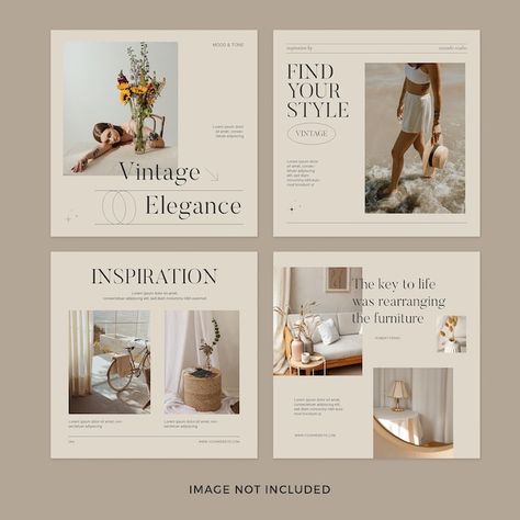 Minimal style instagram post set | Free Psd #Freepik #freepsd #minimal-post #minimalist-social-media #minimal-social-media #minimalist-template 블로그 디자인, Seo Design, Instagram Design Layout, Best Website Design, Desain Editorial, Facebook Cover Template, Webdesign Inspiration, Instagram Template Design, 카드 디자인