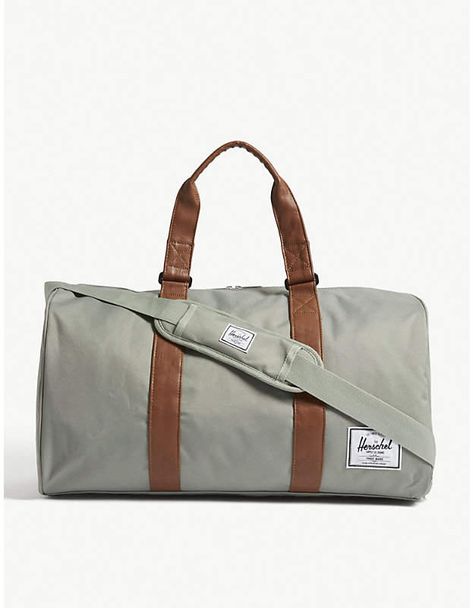 Herschel Supply Co Novel duffle bag #bags #duffle_bag #stylish #camping #sporting #classic #eassy_to_carry #shopstyle Duffle Bags, Herschel Supply Co, Herschel Supply, Herschel, Tan Brown, Smooth Leather, Leather Trims, Gym Bag, Duffle Bag