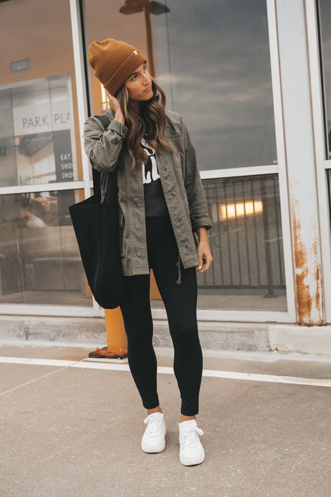 (Re)sourced Cotton Cuffed Beanie curated on LTK Black High Top Nike Outfit, Urban Fall Outfits For Women, New Zealand Fall Outfit, Lorna Jane Pants Outfit, Alternative Mom Style, Leggings Office Outfit, Flannel And Leggings Outfit, Fall Nyc Outfits, Washington Fashion