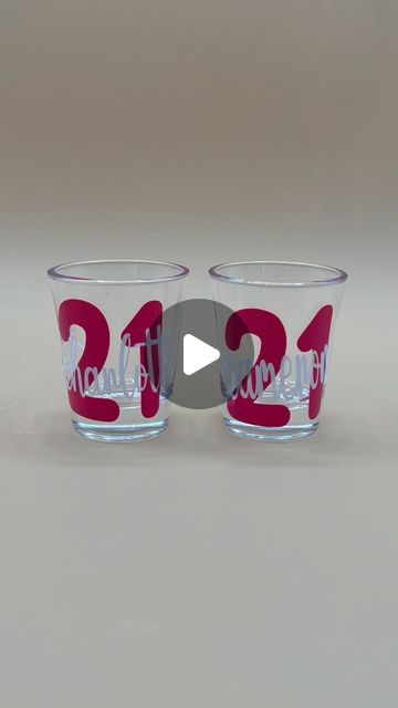 Nancy Daughtrey Church on Instagram: "Happy 21st Birthday to Cameron & Charlotte! 🎂🎂🎂#21stbirthday #21shotglasses #custombirthdaypartyfavors #personalizedshotglasses #birthdaybashdecor #legalaf #finallylegal #since2003 #customgiftideas #customshotglasses https://littlebumblebestudio.etsy.com/listing/1674673870" Birthday Shot Glasses, Custom Shot Glasses, Birthday Shots, Happy 21st Birthday, Custom Birthday, Shot Glasses, Birthday Bash, Birthday Party Favors, 21st Birthday