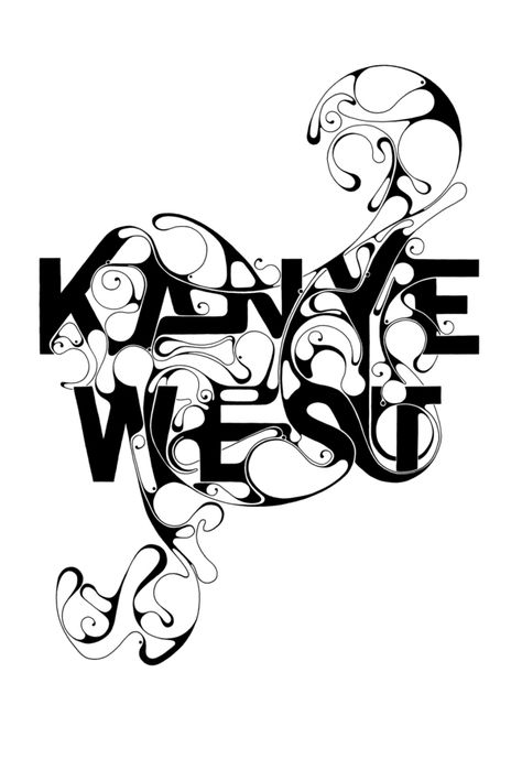 Kanye West Typographie Logo, Mises En Page Design Graphique, Typography Served, Cool Typography, Graphic Design Photoshop, Graphic Design Fonts, Typographic Poster, Typography Graphic, Art Tattoos