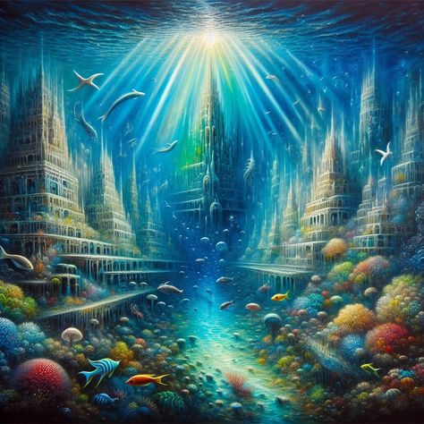 🌊 Dive into the mesmerizing depths of the Enchanted Underwater City 🧜‍♀️ where art meets imagination and fantasy comes to life! 🌌 Let the whimsical scenery and vibrant colors transport you to a world beyond your wildest dreams! 🌈 Swim alongside mystical creatures and explore the hidden treasures of this magical realm 💎. Are you ready to embark on an artistic journey like no other? 🎨✨ #art #artist #illustration #design #photography #underwater #fantasy #artoftheday #instagood 🐠🎭 Underwater City Fantasy Art, Photography Underwater, Underwater City, Artist Illustration, Wildest Dreams, Mystical Creatures, Hidden Treasures, Creature Art, Book Crafts