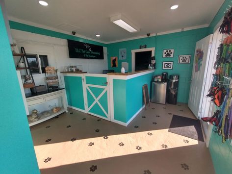 TLC Pet Care Grooming - TLC PET CARE Dog Salon Ideas Interior Design, Pet Grooming Salon Ideas Design, Salons Ideas, Grooming Room, Groom Room, Ag Science, Mobile Grooming, Animal Grooming, Grooming Salons