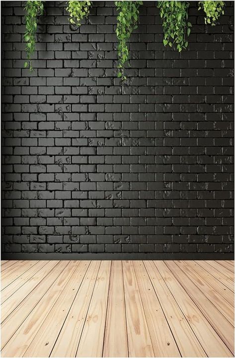 Amazon.com : DHXXSC 5X7FT Clean Black Brick Wall Photography Backdrop Wood Floor Green Portrait Photography Props Black Brick Wood Floor Background DH-94 : Electronics Photography Office Ideas Studio Setup, Green Portrait Photography, Brick Wall Background Photography, Photography Office Ideas, Photography Studio Interior Design, Wood Floor Background, Youtube Backdrops, Brick Wall Photography, Studio Background Ideas