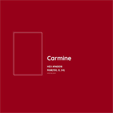 About Carmine - Color meaning, codes, similar colors and paints Carmine Color, Pantone Tcx, Analogous Color Scheme, Rgb Color Codes, Hexadecimal Color, Rgb Color Wheel, Monochromatic Color Palette, Opposite Colors, Paint Color Palettes