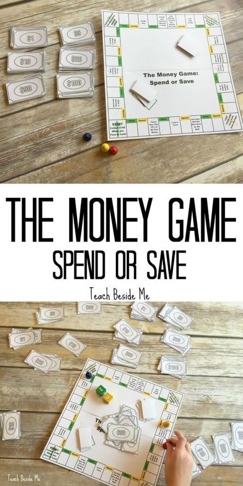 Love how @KayrnTripp teaches her kids about money through age-appropriate games!   Definitely using this financial literacy printable game inspired by @BethKobliner. MoneyGenius AD Money Games For Kids, Financial Literacy Activities, Financial Literacy Lessons, Teaching Money, Money Activities, Money Math, Money Lessons, Money Skills, Kids Money