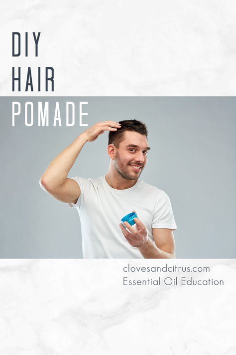 This recipe uses 100% natural, toxic-free ingredients and it works great! DIY your own Hair Styling Product with this recipe! Works great to spike short hair. Diy Hair Pomade Men, Pomade Recipe, Hair Pomade Men, Diy Hair Pomade, Essential Oil Education, Using Essential Oils, Hair Pomade, Mens Hair, Toxic Free