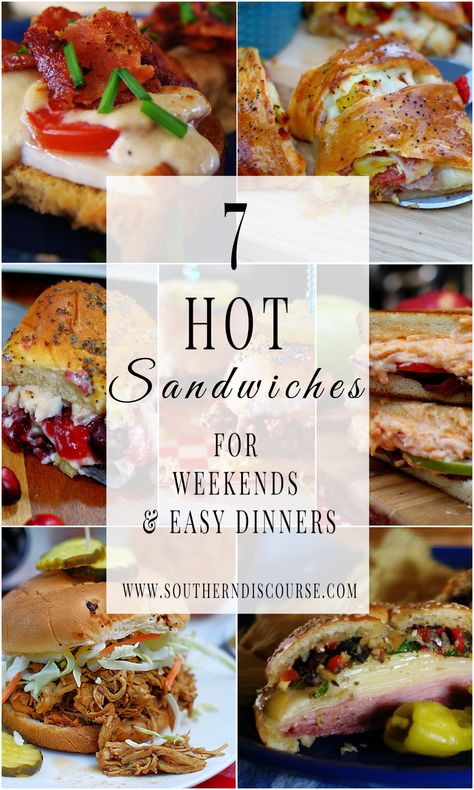 Saucy Sandwich, Gourmet Sandwiches Recipes, Winter Sandwiches, Sandwich Recipes Dinner, Chicken Tortillas, Southern Discourse, Hoagie Sandwiches, Hot Sandwich Recipes, Tailgating Food