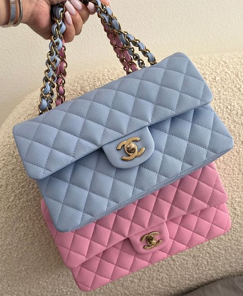 Summer Colors Aesthetic, Blue Chanel Bag, Dhgate Finds, Chanel Summer, Bags Wishlist, Bag Wishlist, Blue Chanel, 90s Chanel, Chanel Price