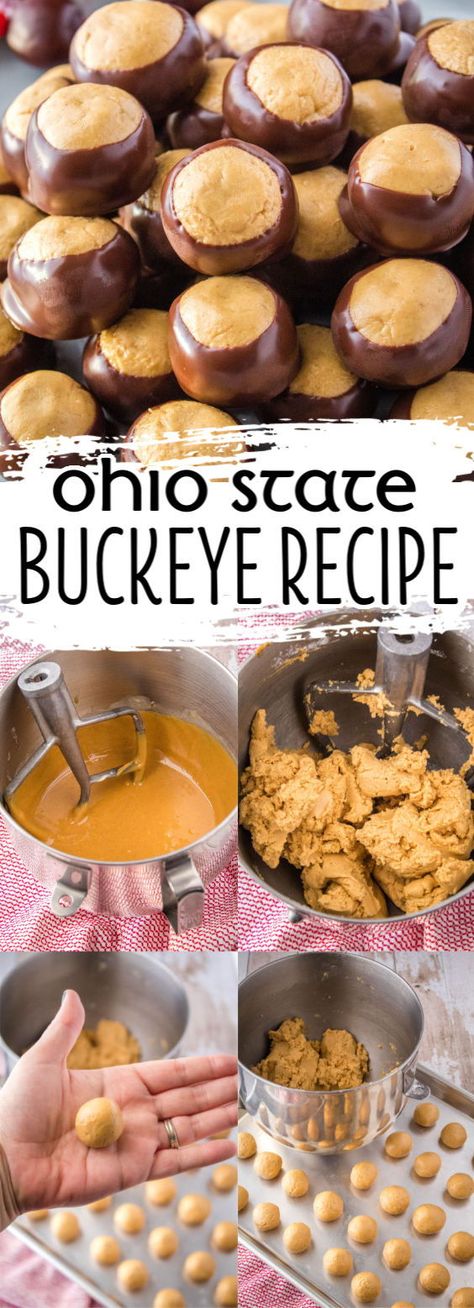 Chocolate Buckeyes Recipe, Taste Of Home Buckeyes, Cookie Butter Buckeyes, Bulls Eyes Recipe, Creamy Buckeyes Recipe, Best Buckeye Balls Recipe, How To Make Buckeyes Recipes, Buckeyes With Graham Cracker Crumbs, Homemade Buckeyes Recipe