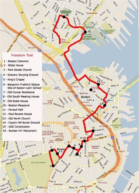 Boston Freedom Trail Map Boston Hotels Near Freedom Trail, Massachusetts Apartments, Freedom Trail Map, Exploring Boston, Boston Freedom Trail, Seoul Nightlife, Fall Boston, Massachusetts Fall, Freedom Trail Boston