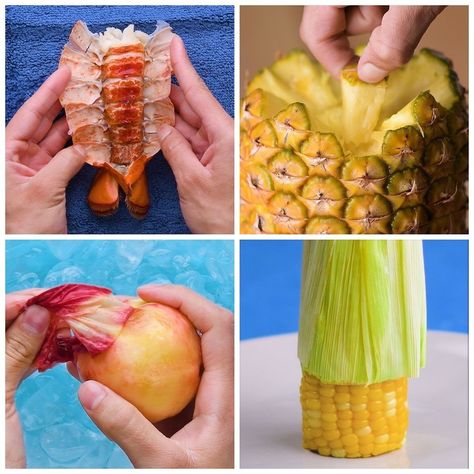 Blossom Diy Videos, How To Peel Shrimp, Tuesday Tips, Shrimp Boil, Frozen Shrimp, Fish Skin, Fruit Storage, Party Hacks, Food Info