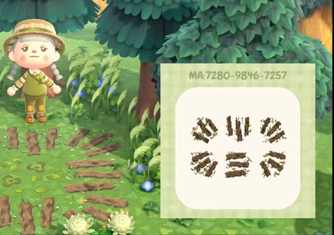 Acnh Wooden Plank Path Code, Wooden Path Animal Crossing, Planks Acnh, Wood Path Animal Crossing, Acnh Designs Paths, Tropical Path, Acnh Autumn, Acnh Tropical, Wooden Pathway