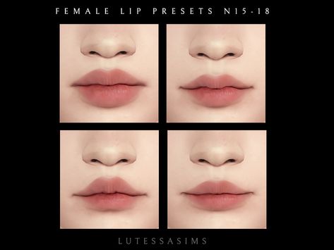 Sims 4 lip presets Sims 4 Face Presets Lips, Sims Presets Lips, Sims 4 Sliders And Presets, Sims Face Preset Cc, Sims Cc Presets Eyes, The Sims 4 Cc Lip Presets, Lip Presents Sims 4 Cc, Sims4 Lips Preset, Lip Sliders Sims 4 Cc