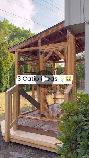 Cat Runs Outdoor, Catio Ideas Cat Diy, Catios Ideas For Cats, Catio Plans, Catio Ideas, Cats Happy, Cat Run, Cat Enclosure, Cat Diy