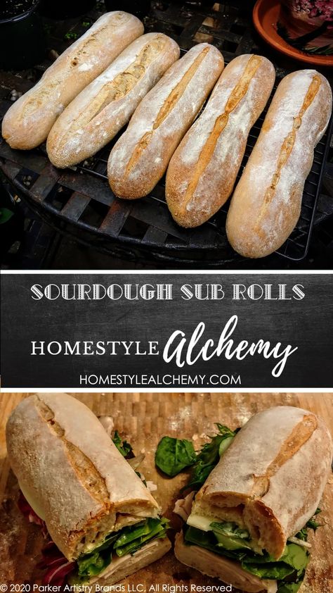 Sourdough Sub Rolls - Homestyle Alchemy Sourdough Sandwich Rolls From Starter, Sourdough Sub Buns, Sourdough Sub Bread, Sourdough Discard Hoagie Rolls, Sourdough Hoagie Rolls Recipe, Sourdough Sub Rolls, Sourdough Rolls From Starter, Sourdough Hoagie Rolls, Bread Sourdough Recipe