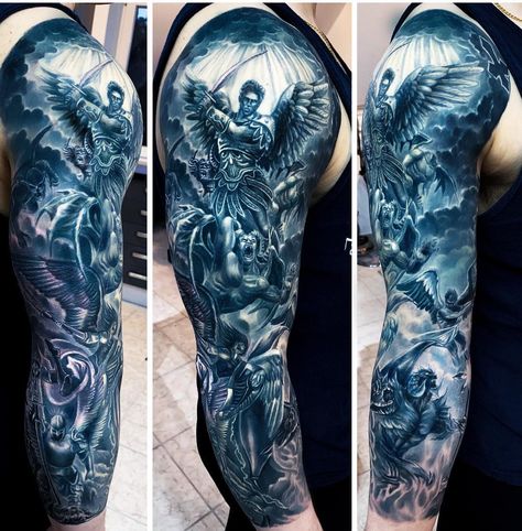 Angel And Demon Tattoo Design, Angel Vs Demon Tattoo Design, Good Vs Evil Tattoo For Men, Angel And Demon Tattoo Sleeve, Angel And Demon Tattoo Men, Demonic Tattoo Designs, Good Vs Evil Tattoo Sleeve, Demon Tattoo For Men, Angel Vs Demon Tattoo