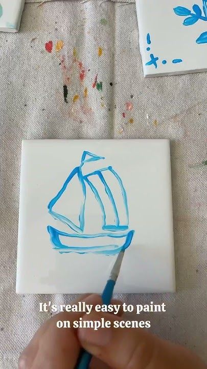 Diy Delft Tile, Delft Tiles, Delft, Easy Paintings, Make Your Own, Make It Yourself