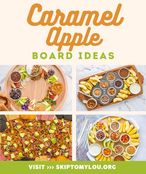 Apple Dessert Charcuterie Board, Charcuterie Board With Apples, Caramel Board Ideas, Apple Cider Charcuterie Board, Halloween Charcuterie Board Carmel Apple, Carmel Apple Charcuterie Board Ideas Appetizers, Apple Platter Ideas, Caramel Charcuterie Board, Carmel Apple Charcuterie