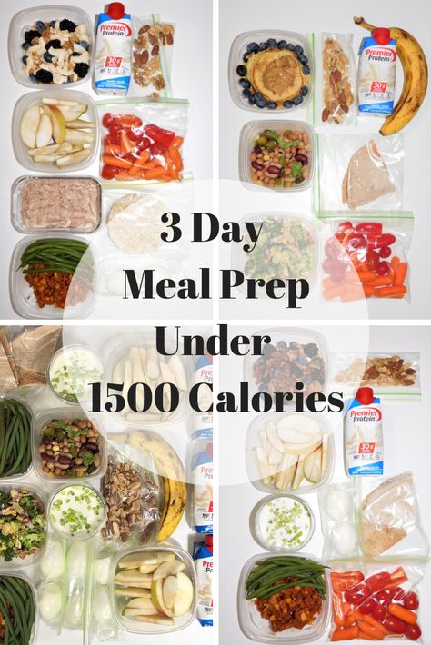 3 Day Meal Prep, 1400 Calorie Meal Plan, 1500 Calorie Diet, 1500 Calorie Meal Plan, Comidas Fitness, Overnight Oat, Calorie Meal Plan, Low Carb Vegetables, Macro Meals