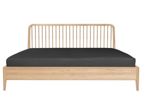 Oak double bed OAK SPINDLE | Bed by Ethnicraft Oak Spindle Bed, Oak Double Bed, Walnut Bed Frame, Oak Spindles, Oak Bed Frame, Oak Bed, Walnut Bed, Spindle Bed, Oak Beds