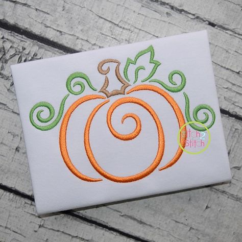 All Occasion Swirly Pumpkin Embroidery Fall Applique Designs, Machine Embroidery Designs Free, Fall Applique, Embroidery Designs Free, Pumpkin Embroidery, Designs By Juju, Pumpkin Applique, Bernina Embroidery, Embroidery Design Sets