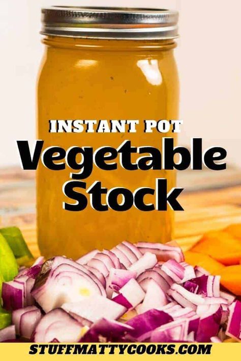 Instant Pot Vegetable Broth is easy to make in your instant pot and super flavorful. You can use it in soups and stews. #instantpotvegetablebroth #instantpotvegetablestock #stuffmattycooks Lent Meals, Bone Broth Instant Pot, Recipes With Vegetable Broth, Homemade Broth, Homemade Vegetable Broth, Healthy Instant Pot, Stock Recipes, Low Salt, Veggie Stock