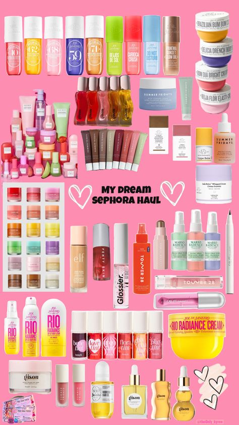 @Sephora Girly Christmas Gifts, Preppy Makeup, Preppy Gifts, Skin Care Routine Order, Makeup Bag Essentials, Sephora Haul, Sephora Skin Care, Cute Gifts For Friends, Shower Skin Care