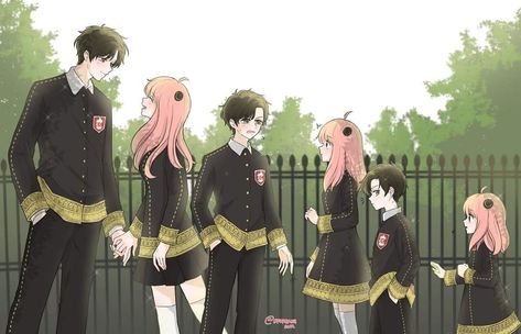 Damian Desmond, Familia Anime, Lukisan Cat Air, Anime Family, Family Art, Anime Life, Fanarts Anime, Anime Ships, All Anime