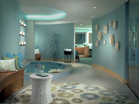 Spa-La-La: Sun-Splashed One Ocean Resort And Spa On Florida’s Atlantic Coast Offers Curative Powers Of The Ocean Ocean Interior Design, Spa Space, Deco Spa, Ocean Bathroom, Spa Jacuzzi, Spa Interior Design, Spa Life, Spa Rooms, Ocean Resort