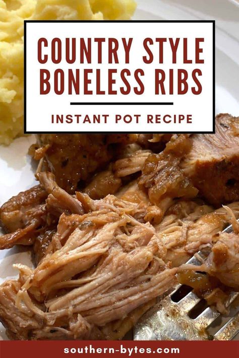 Instant Pot Country Style Pork Rib Recipes, Insta Pot Country Style Ribs Recipe, Pork Shoulder Ribs Instant Pot, Country Style Pork Ribs Pressure Cooker, Western Ribs In Instant Pot, Pork Ribs Recipe Instant Pot, Boneless Country Style Pork Ribs Instapot, Boneless Pork Ribs Instant Pot Easy, Insta Pot Country Style Pork Ribs Recipe