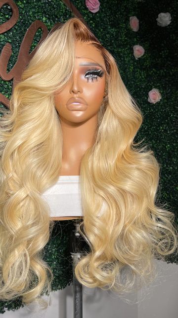 Blonde And Brown Roots Wig, Blond Wig With Brown Roots, Blonde Bob With Brown Roots, Blond Hair With Brown Roots, Brown Roots Blonde Hair Wig, Blonde Wig Brown Roots, Blonde Wig With Brown Roots, Brown Roots Blonde Hair, Blonde Hair With Brown Roots