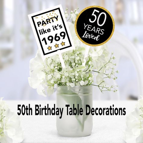 50th Birthday Party Table Decorations, 40th Birthday Table Decorations, 50th Birthday Table Decorations, Diy 60th Birthday, 60th Birthday Party Decorations, Birthday Party Table Decorations, 60th Birthday Decorations, 40th Birthday Party Decorations, 50th Birthday Party Decorations