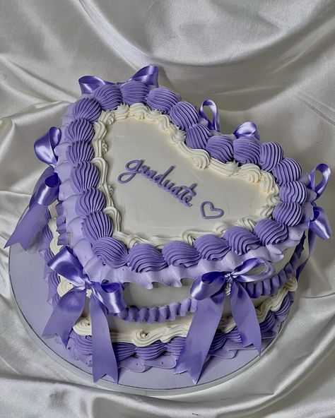 I’m obsessed with this one!!! . . . . . . . . #cake #cakecakecake #graduation #unccharlotte #clt #cltfood #cltbaker #buttercreamcake #cltinfluencer #explorepage✨ #explore #cltcakes #cakedesign #birthdaycake #purplecake Purple Vintage Heart Cake, Cake Designs For Graduation, Purple Graduation Cake, Purple Vintage Cake, Purple Heart Cake, Purple Birthday Cake, Heart Shaped Birthday Cake, Purple Graduation, 22nd Birthday Cakes