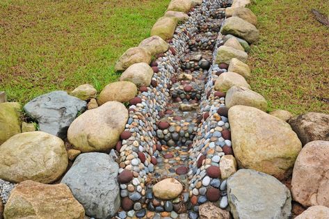 Rock Drainage, Downspout Drainage, French Drain Installation, French Drain System, Surface Drainage, French Drains, Landscape Drainage, Backyard Drainage, Landscaping Rock