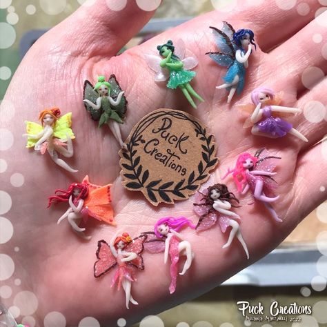 Cottagecore Crafts, Clay Fairy, Clay Fairy House, Polymer Clay Fairy, Doll House Crafts, Clay Fairies, Fairy Crafts, Polymer Clay Sculptures, Diy Fairy