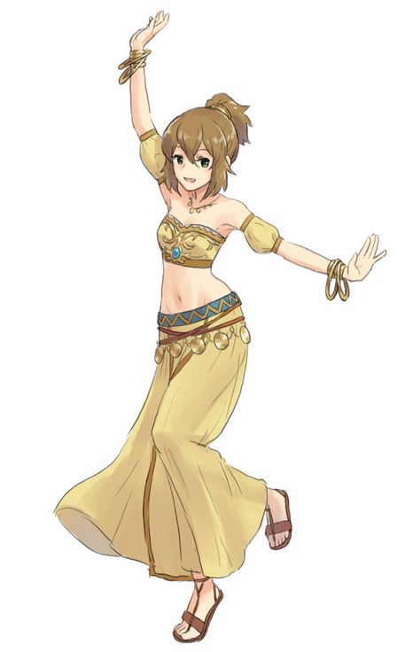 Dancer Tressa Genie Female, Octopath Traveler, Dancing Drawings, Pokemon Cosplay, Female Character Design, The Villain, Character Portraits, Fire Emblem, Anime Outfits