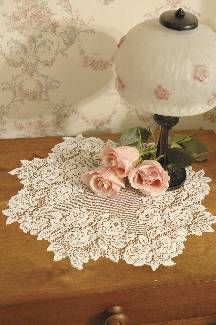 Romantic Tea, Heritage Lace, Pink Cottage, Romantic Shabby Chic, Lace Doily, Linens And Lace, Rose Lace, Crochet Tablecloth, Tea Rose