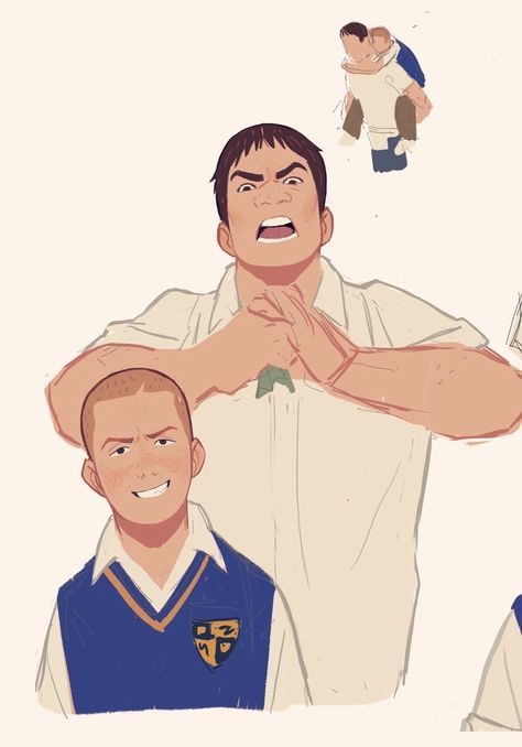 School Bully Character Design, Bully Character Design, Bully X Nerd, Bully Game Fanart, Bully Fanart, Jimmy Hopkins, Character Posing, Bully Game, Gary Smith