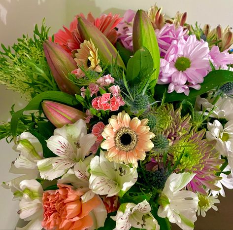 flowers aesthetic floral rainbow daisy lily rose vase bouquet Vase Bouquet, Rainbow Daisy, Floral Rainbow, Daisy Bouquet, Aesthetic Floral, Rose Lily, Rose Vase, Flowers Aesthetic, Lily Rose