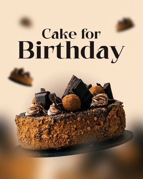 Birthday Cake Poster Design, Cakes Graphic Design, Cake Instagram Post Ideas, Cake Poster Advertising, Cake Advertising Design, Cake Poster Design Ideas, Cake Promotion Poster, Cake Creative Ads, Cake Shop Flyer