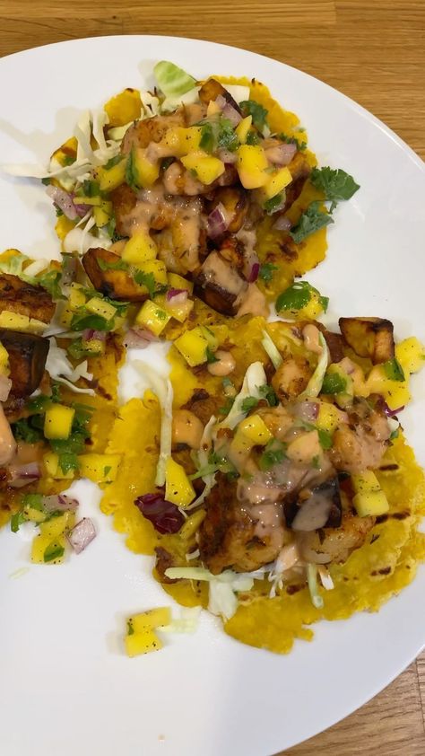 Dinner Snap, Shrimp Tacos, Mango Salsa, Tacos, Mango, Healthy Recipes, Meat, Chicken, Ethnic Recipes