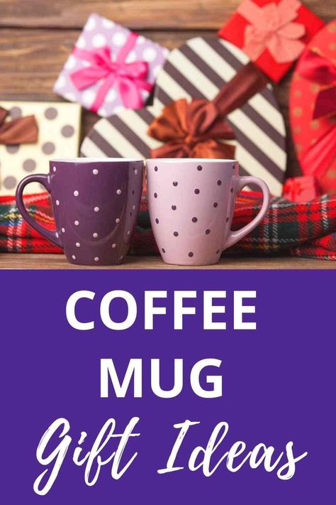 Check out these coffee mug gift ideas! There are great themed mugs and gift ideas for the hard to shop for people on your list. There are also lots of great mug tutorials!  #giftidea #coffeelover #coffeemug #coffeegifts Gifts With Mugs, Coffe Cup Gifts, Mug Filled Gift Ideas Diy Christmas, Coffee Mug Exchange Gift Ideas, What To Put In A Mug For A Gift, Filled Mug Gift Ideas, Gifts In Mugs Ideas, Gifts In A Cup Ideas, Stuffed Mug Gift Ideas