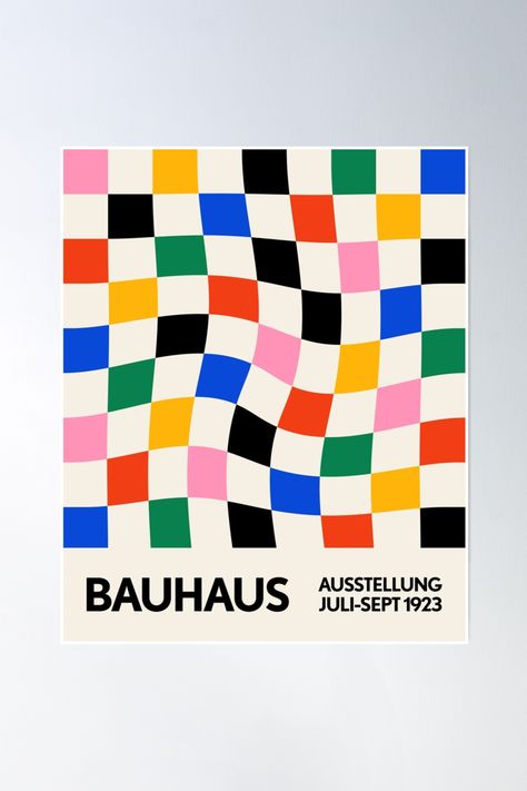 Bauhaus Art Print, Bauhaus Inspired Design, Bauhaus Color Palette, Bauhaus Design Pattern, Bauhaus Graphic Design, Bauhaus Aesthetic, Retro Pattern Geometric, Bauhaus Posters, Bauhaus Colors