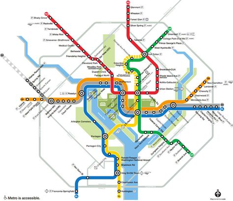 Washington, DC Metro Subway System Map Dc Metro Map, Lance Wyman, Train Map, Transit Map, System Map, Washington Dc Metro, Metro Subway, Metro Map, Metro System