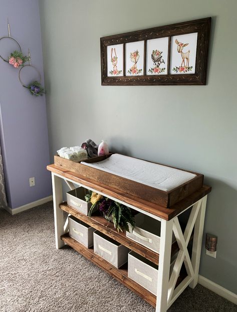 Rustic Changing Table Handmade Changing Table, How To Build A Changing Table, Diy Changing Table Plans, Changing Table Building Plans, Changing Table Plans, Diy Nursery Dresser Changing Table, Western Nursery Changing Table, Rustic Baby Furniture, Changing Table Rustic