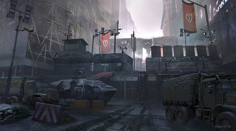 ArtStation - The Division, OPUS ARTZ Apocalyptic Environment, Daniel Matthews, Zombies Apocalypse Art, Apocalypse Landscape, Dark Zone, Abandoned City, Apocalypse World, Apocalypse Aesthetic, Division 2