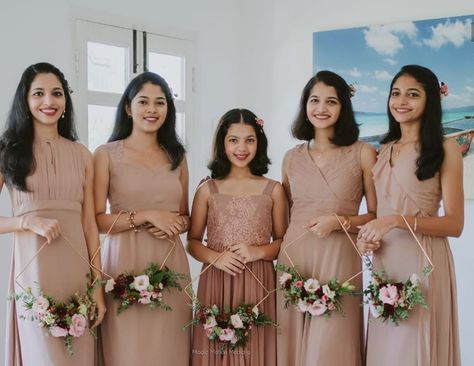 Christian Bridesmaid Dresses, Bridal Maid Dress, Bridal Essentials, Indian Wedding Bridesmaids, Christian Wedding Gowns, Bride Maids, Bridesmaid Dresses Indian, Brides Sister, Pretty Dresses Casual