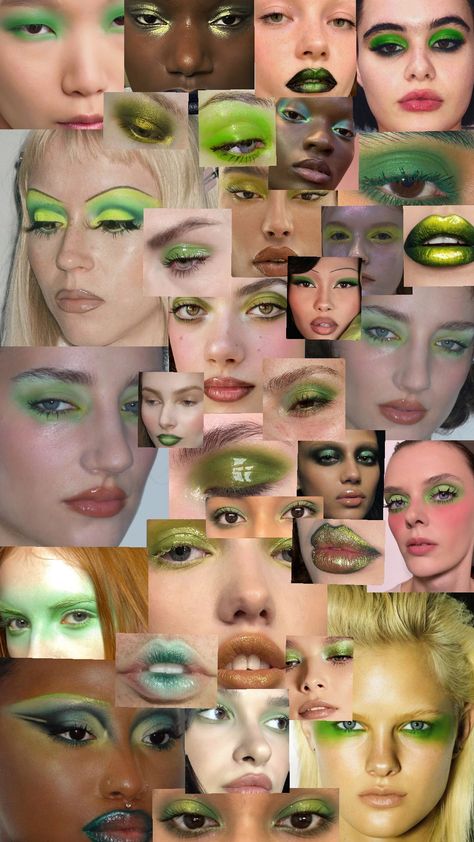 #green #greenmakeup #brat #bratsummer #greenaesthetic #inspo #makeup #hautecouture #grunge Concert Makeup, Inspo Makeup, School Event, Concert Fits, Pretty Makeup, Makeup Inspo, Tattoos And Piercings, Halloween Makeup, Something To Do